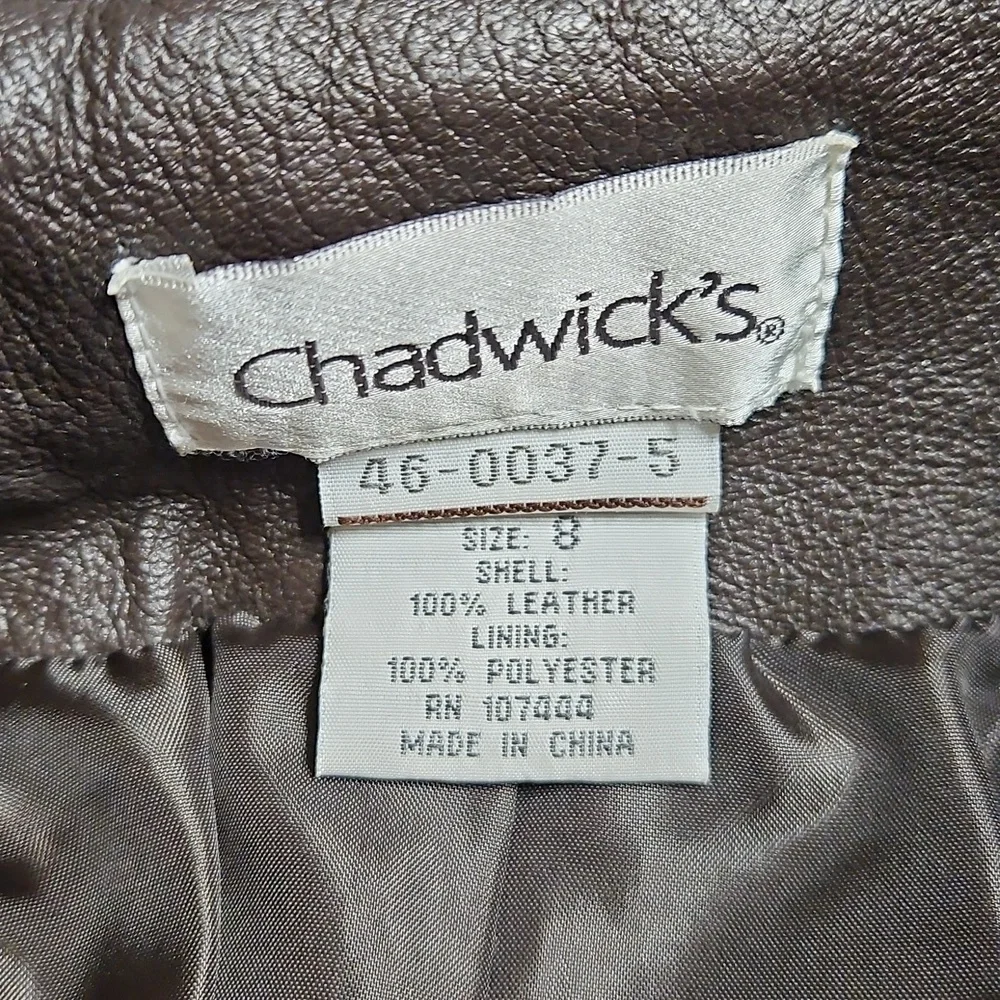 Women's Sable Brown Leather Jacket Size 8
